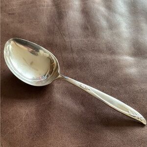 Elegant Holmes & Edwards Woodsong Silver Casserole Spoon